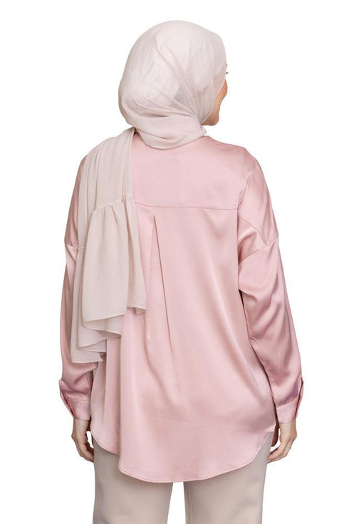 Simon Satin Blouse - Khotwh