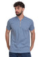 Sky Blue Bickeh Zipper T-Shirt - Khotwh