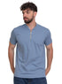 Sky Blue Bickeh Zipper T-Shirt - Khotwh
