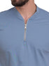 Sky Blue Bickeh Zipper T-Shirt - Khotwh