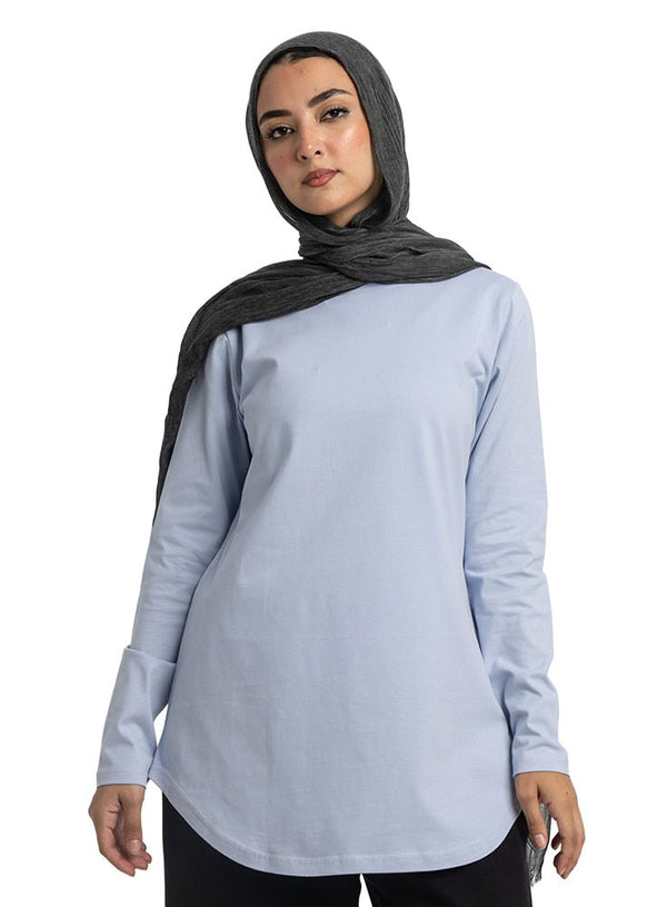 Sky Blue Cur.Long - Sleeve - Khotwh