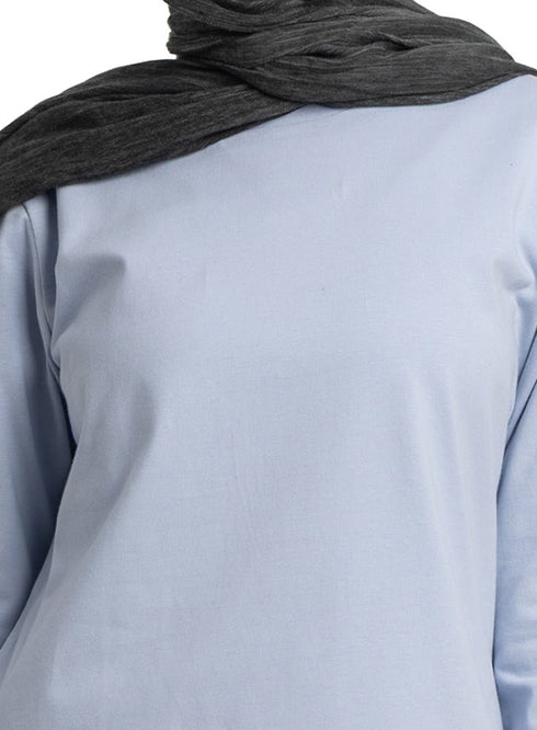 Sky Blue Cur.Long - Sleeve - Khotwh
