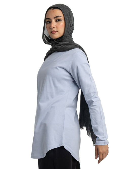 Sky Blue Cur.Long - Sleeve - Khotwh