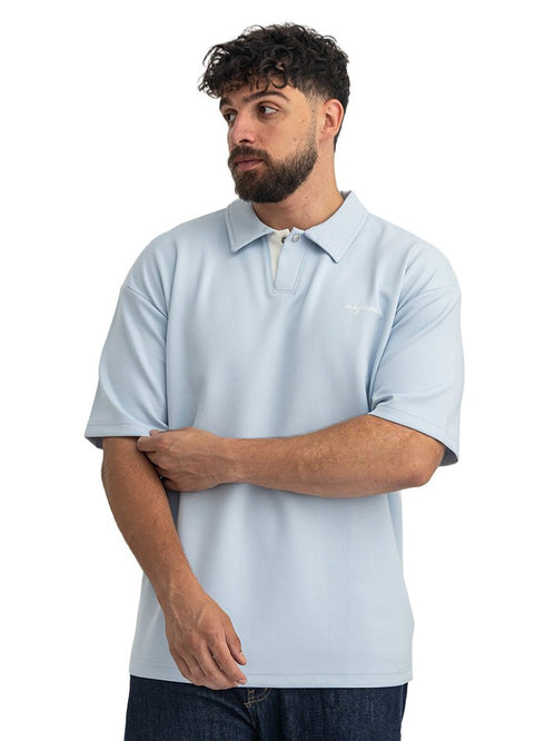Sky Blue Design 3083 NF-Polo Neck T-Shirt - Khotwh