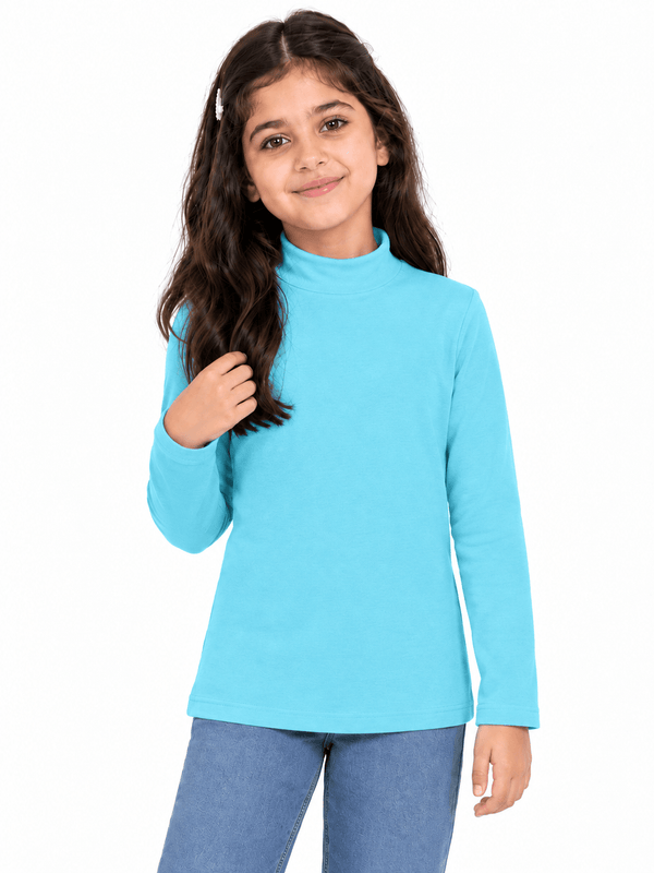 Sky Blue Kids Thermal Half Cole - Khotwh