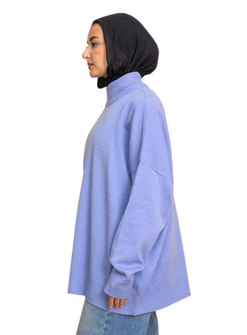 Sky Blue Over Size Half Cole - Khotwh