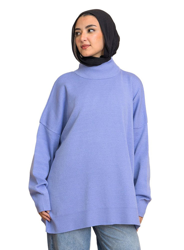 Sky Blue Over Size Half Cole - Khotwh