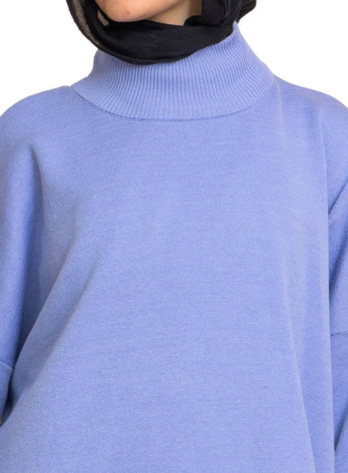 Sky Blue Over Size Half Cole - Khotwh