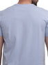 Sky Blue Relaxed Round T-Shirt - Khotwh