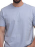 Sky Blue Relaxed Round T-Shirt - Khotwh
