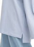 Sky Blue V-Over Size Long-Sleeve - Khotwh