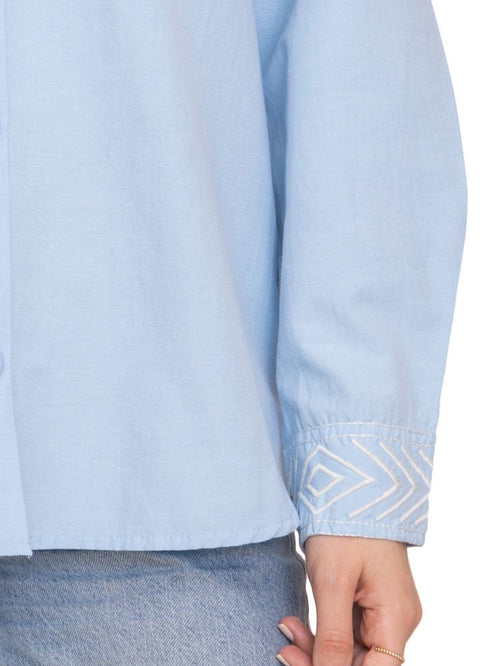 Sky Embroidered Shirt - Khotwh