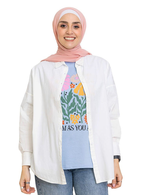 Sky Printed O.S Short - Sleeve Design 14 - Khotwh