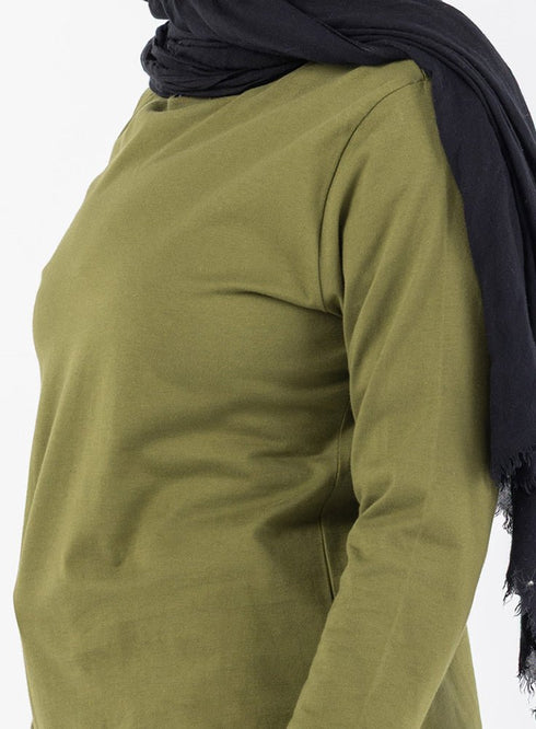 Smoke Green Cur.Long - Sleeve - Khotwh