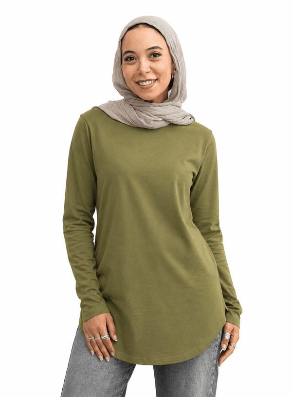 Smoke Green Cur.Long-Sleeve - Khotwh