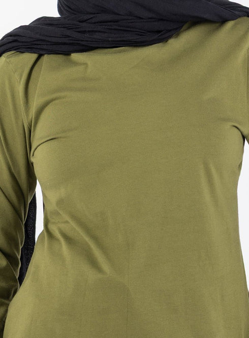 Smoke Green Cur.Long - Sleeve - Khotwh