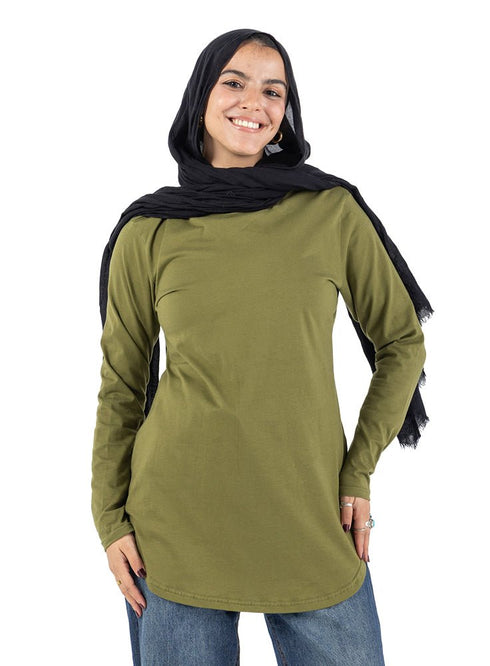 Smoke Green Cur.Long - Sleeve - Khotwh