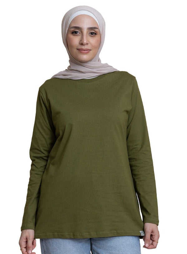 Smoke Green Long - Sleeve - Khotwh