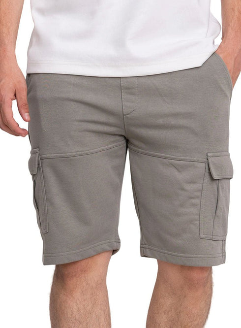 Smoke Green Melton Cargo Short - Khotwh