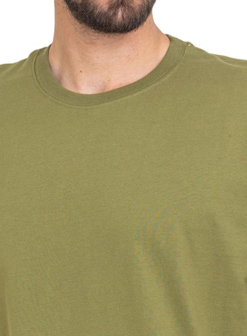 Smoke Green O.S Round T-Shirt - Khotwh