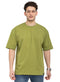 Smoke Green Over Size Round T-Shirt - Khotwh