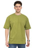 Smoke Green Over Size Round T-Shirt - Khotwh
