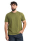 Smoke Green Relaxed Round T-Shirt - Khotwh