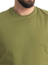 Smoke Green Relaxed Round T-Shirt - Khotwh