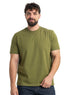 Smoke Green Relaxed Round T-Shirt - Khotwh