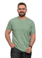 Smoke Green Round T-shirt - Khotwh
