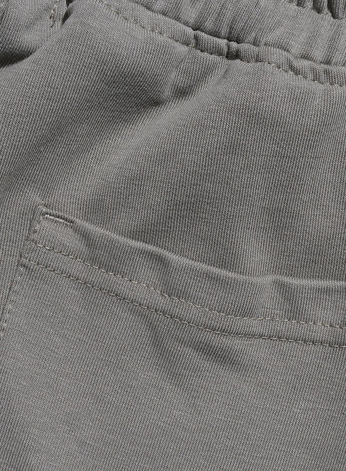 Smoke Green Zipper Melton Short - Khotwh