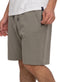 Smoke Green Zipper Melton Short - Khotwh