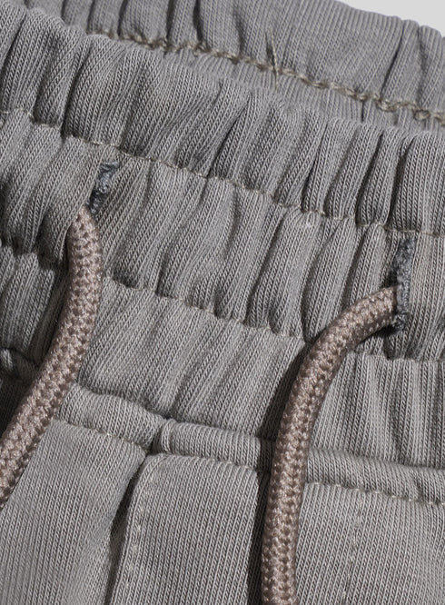 Smoke Green Zipper Melton Short - Khotwh