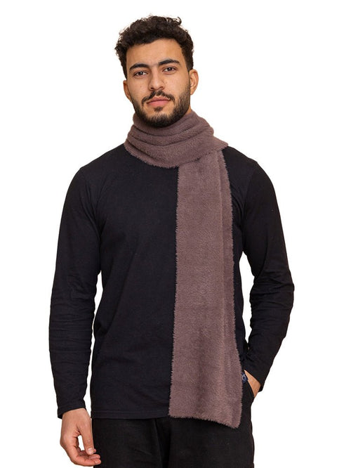 Soft Mauve Fluffy Scarf - Khotwh