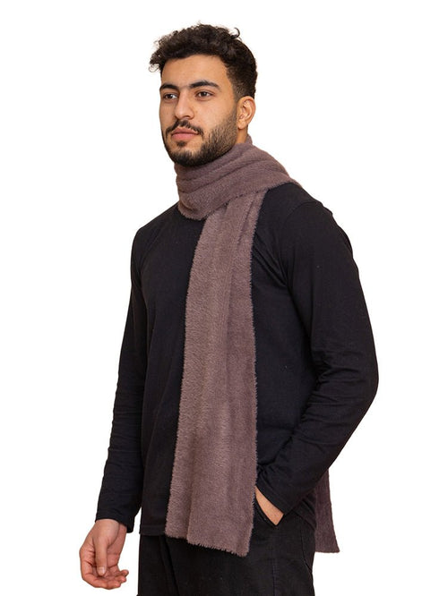 Soft Mauve Fluffy Scarf - Khotwh