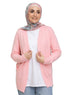 Soft Pink Basic Pocket Cardigan - Khotwh