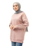 Soft Pink Long V - Over Size Sw - Round - Khotwh