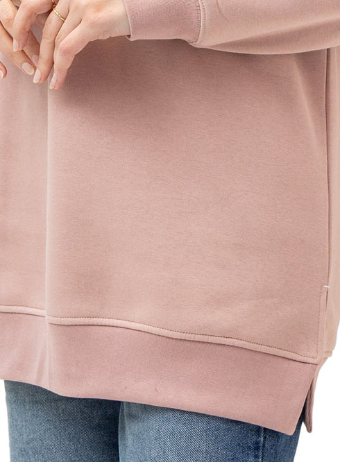 Soft Pink Long V - Over Size Sw - Round - Khotwh