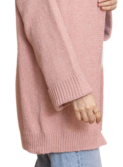 Soft Pink Velvet Cardigan - Khotwh