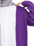 Sparkle Purple Basic Pocket Cardigan - Khotwh