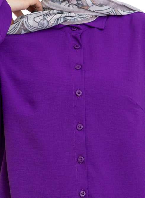 Sparkle Purple CY - Over Size Shirt - Khotwh