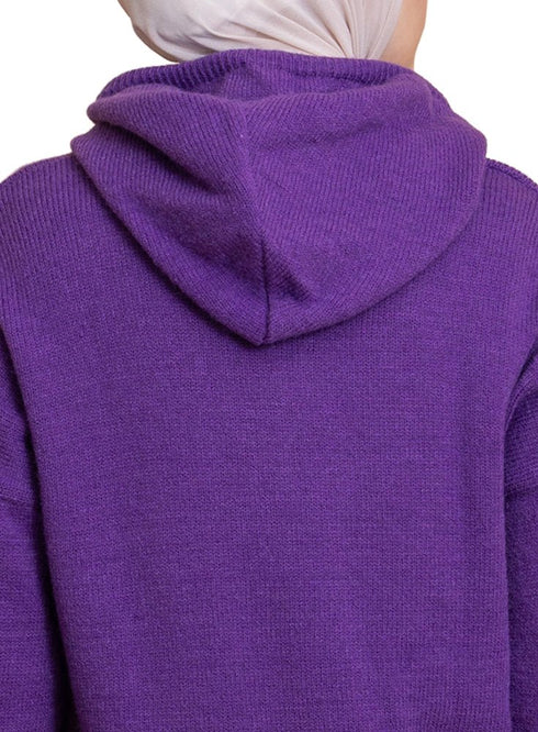 Sparkle Purple Hoodie Pullover - Khotwh