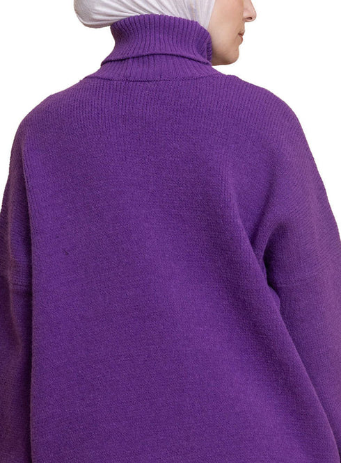 Sparkle Purple Knit Suit - Khotwh