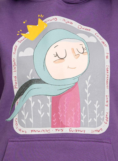 Sparkle Purple Printed - HoodieV Design 56 - Khotwh