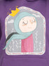 Sparkle Purple Printed - HoodieV Design 56 - Khotwh