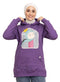 Sparkle Purple Printed - HoodieV Design 56 - Khotwh