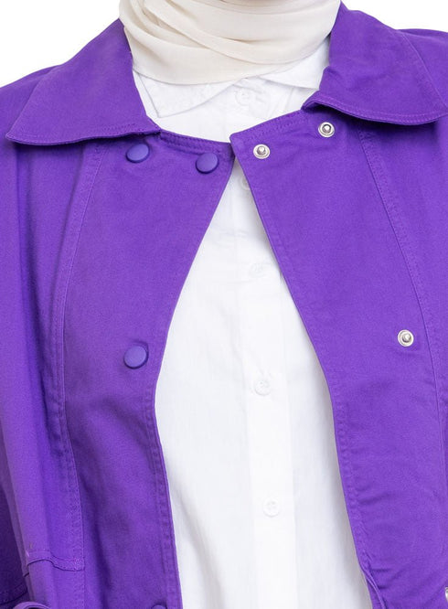 Sparkle Purple RD - Gabardine Vest - Khotwh