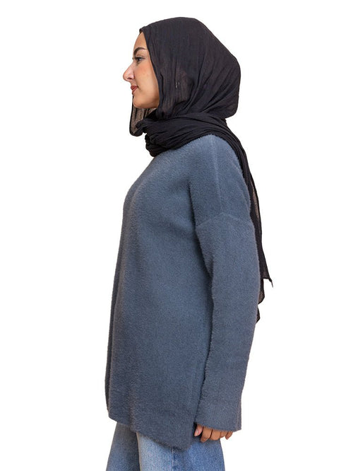 Storm Weather Fluffy Over Size Pullover - Khotwh