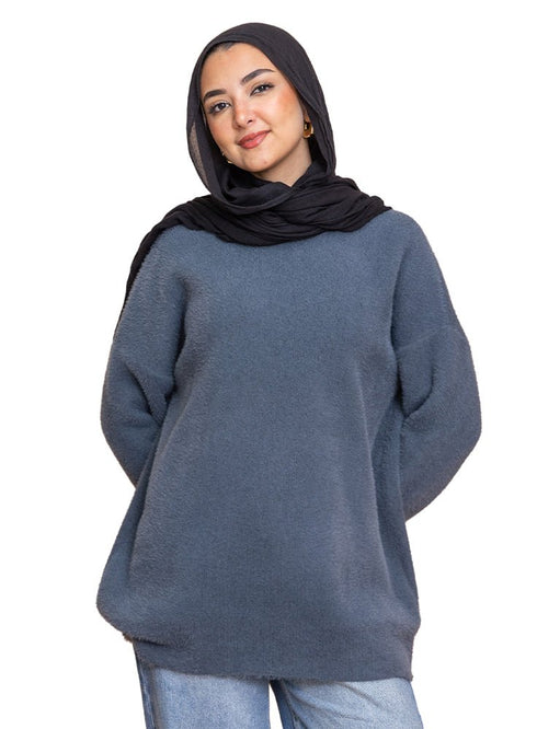 Storm Weather Fluffy Over Size Pullover - Khotwh