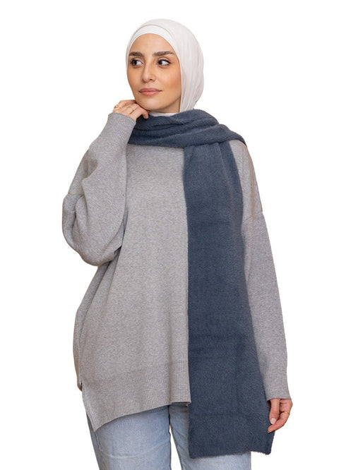 Storm Weather Fluffy Scarf - Khotwh
